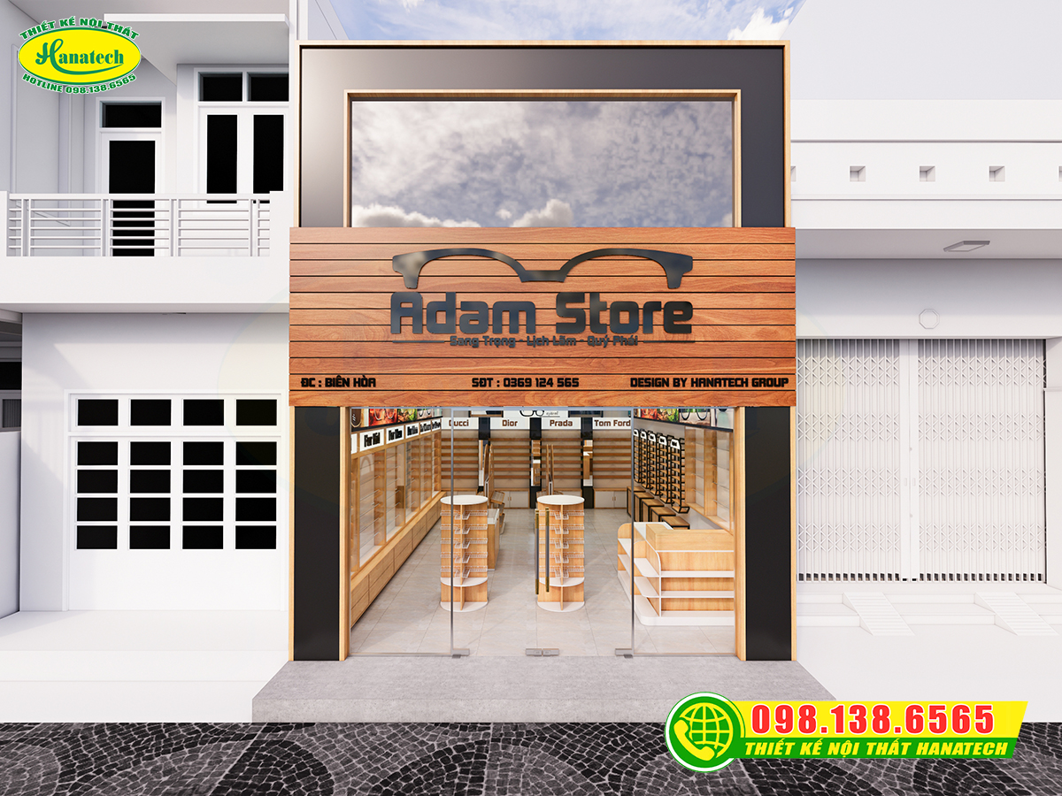 Thiết kế shop mắt kính