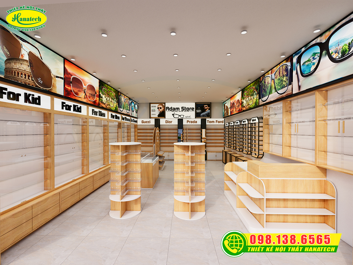 Thiết kế shop mắt kính