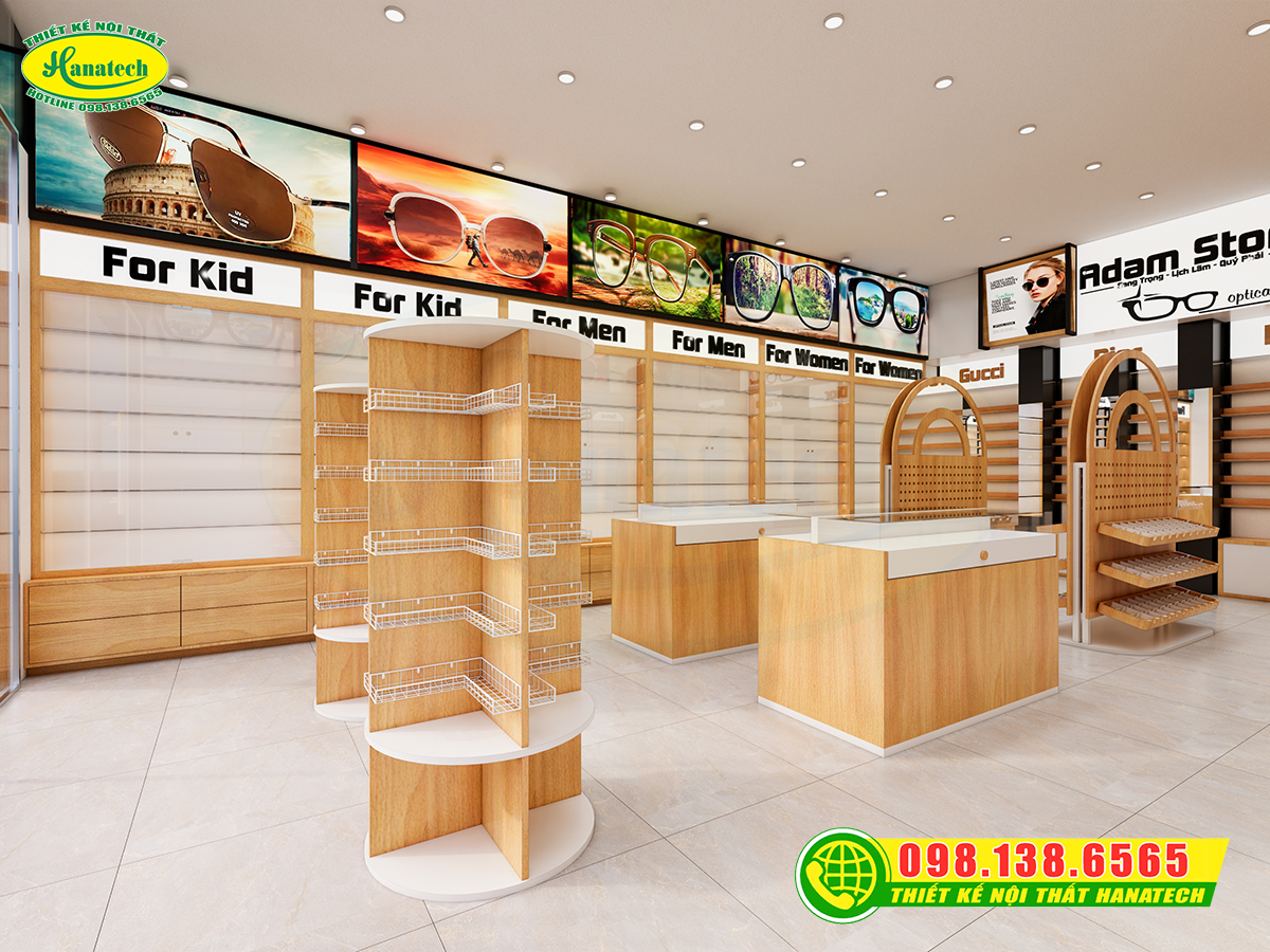 Thiết kế shop mắt kính