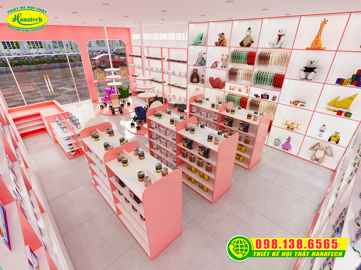 Thiết kế shop sữa tại Cần Thơ