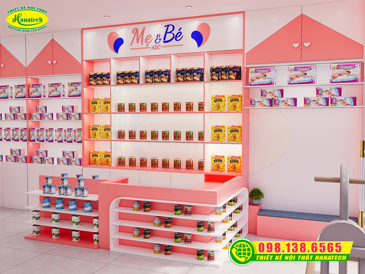 Thiết kế shop sữa tại Cần Thơ