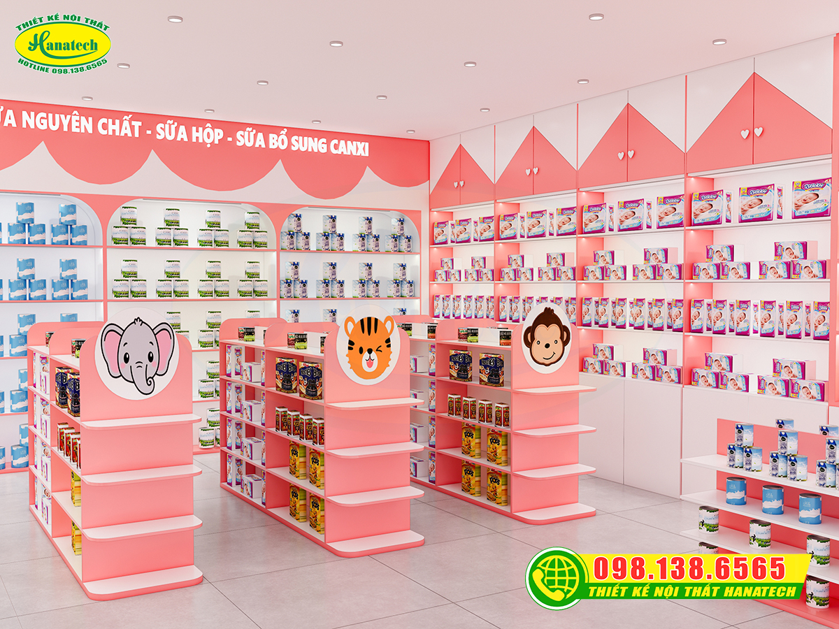 Thiết kế shop sữa tại Cần Thơ