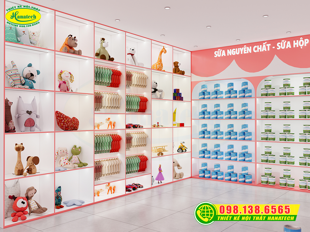 Thiết kế shop sữa tại Cần Thơ