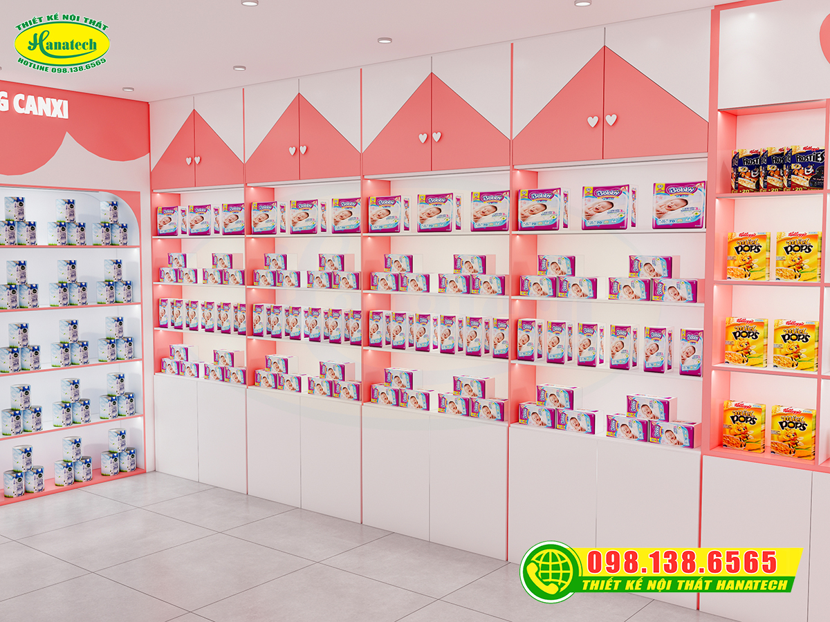 Thiết kế shop sữa tại Cần Thơ