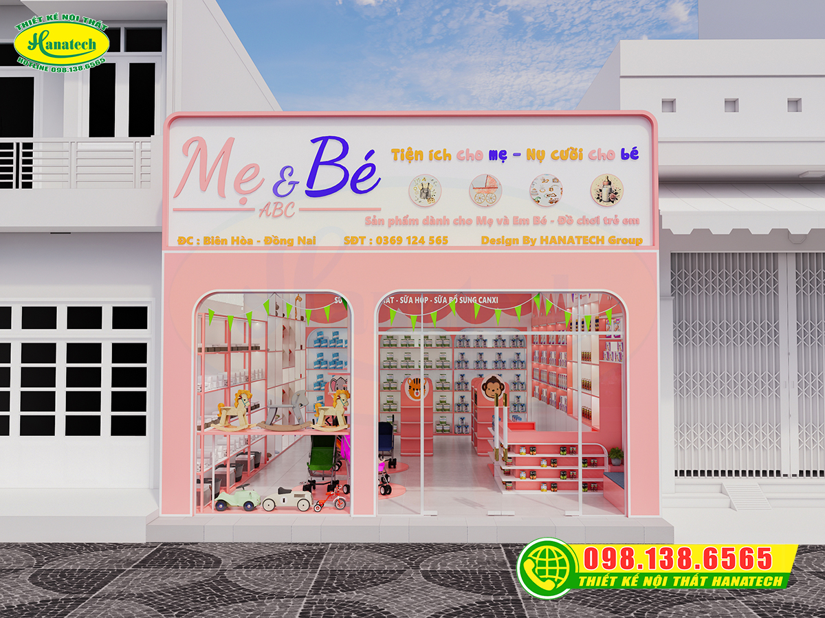 Thiết kế shop sữa tại Cần Thơ
