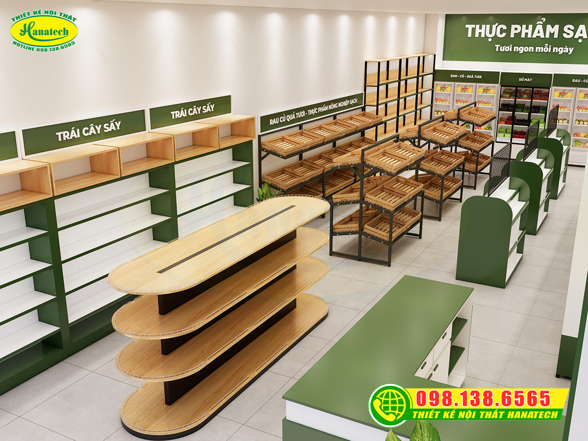 Thiết kế shop thực phẩm sạch tại Hà Nội