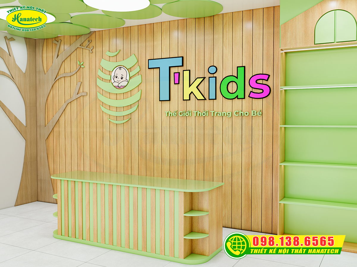 Thiết kế shop thời trang trẻ em