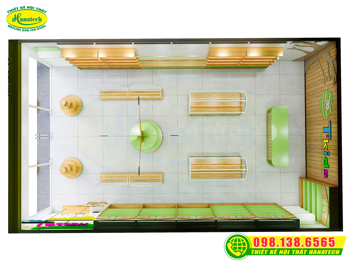 Thiết kế shop thời trang trẻ em