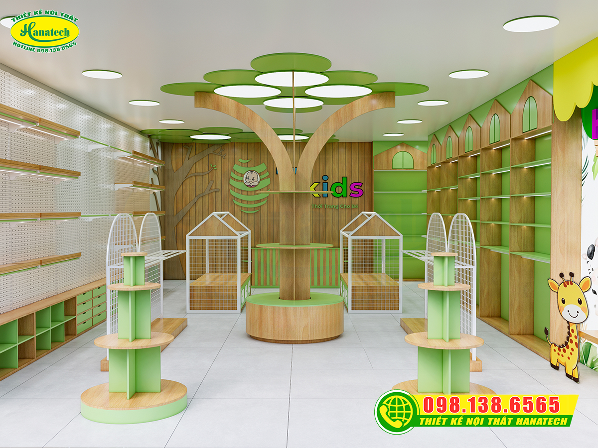 Thiết kế shop thời trang trẻ em