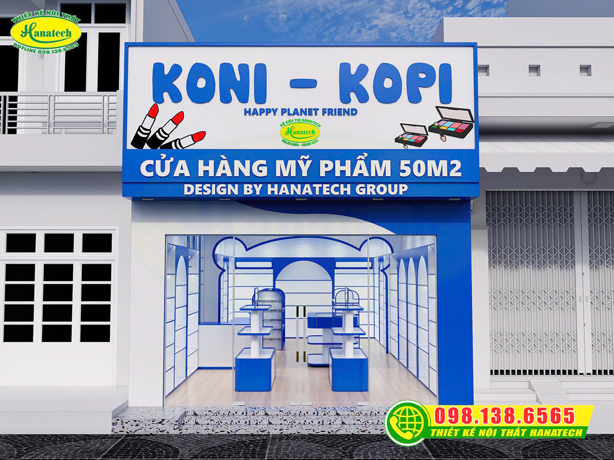 Thiết kế thi công shop mỹ phẩm